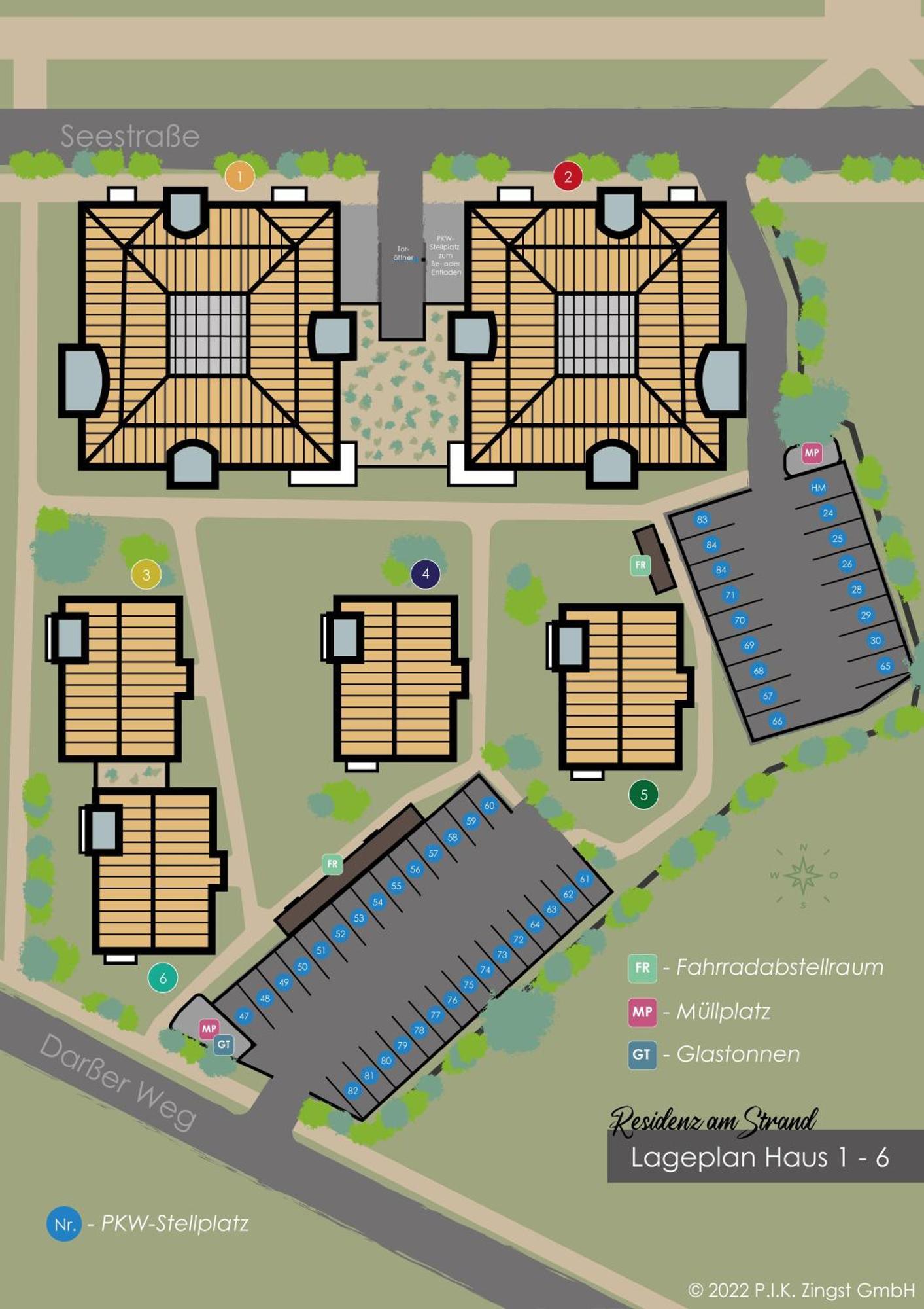 Residenz Am Strand Wohnung 3-54 Цингст Экстерьер фото